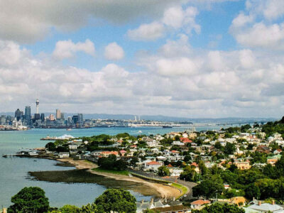 City coast in New Zealand.